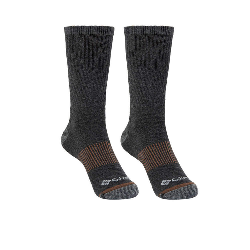 COLUMBIA Heather Ribbed Half Cushioned Crew ถุงเท้าผู้ชาย (แพ็ค 4 คู่)