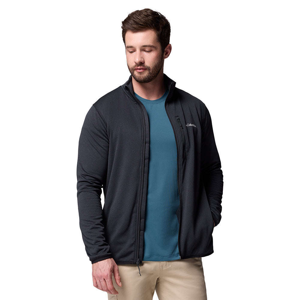 COLUMBIA Essential Hike Grid Fleece Full Zip เสื้อแจ็คเก็ตผู้ชาย
