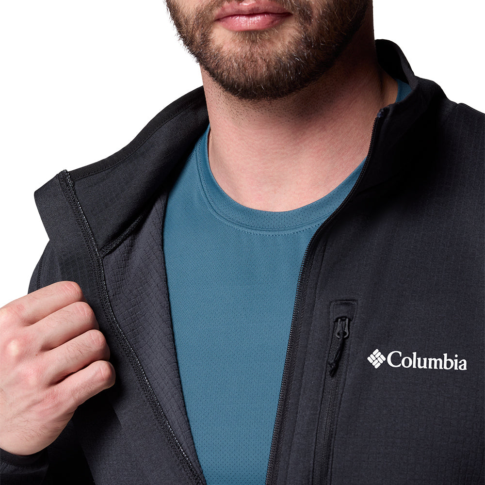 COLUMBIA Essential Hike Grid Fleece Full Zip เสื้อแจ็คเก็ตผู้ชาย