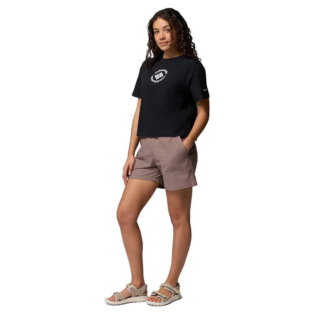COLUMBIA Rolling Bend™ Graphic Relaxed Crop เสื้อยืดผู้หญิง