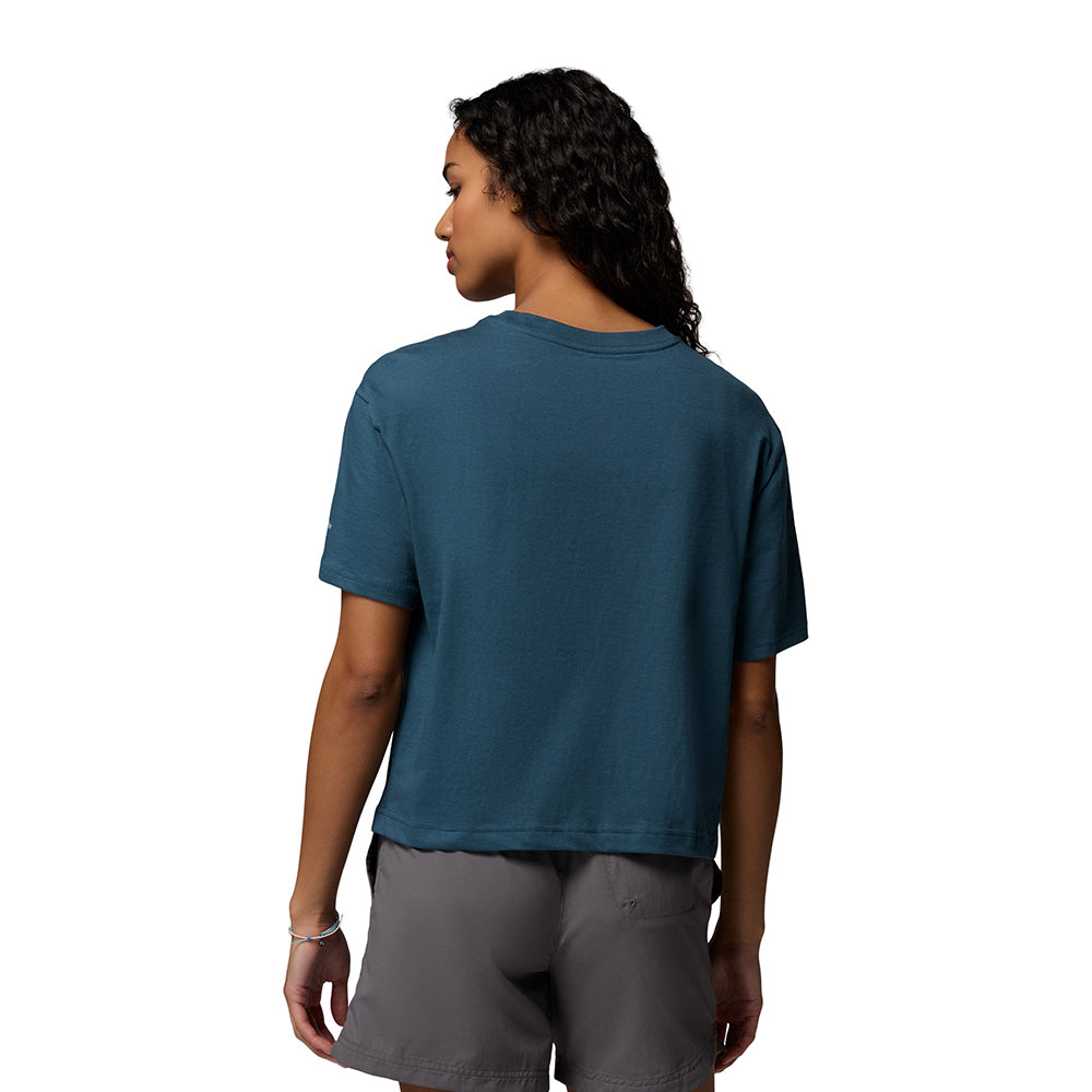 COLUMBIA Rolling Bend™ Graphic Relaxed Crop เสื้อยืดผู้หญิง