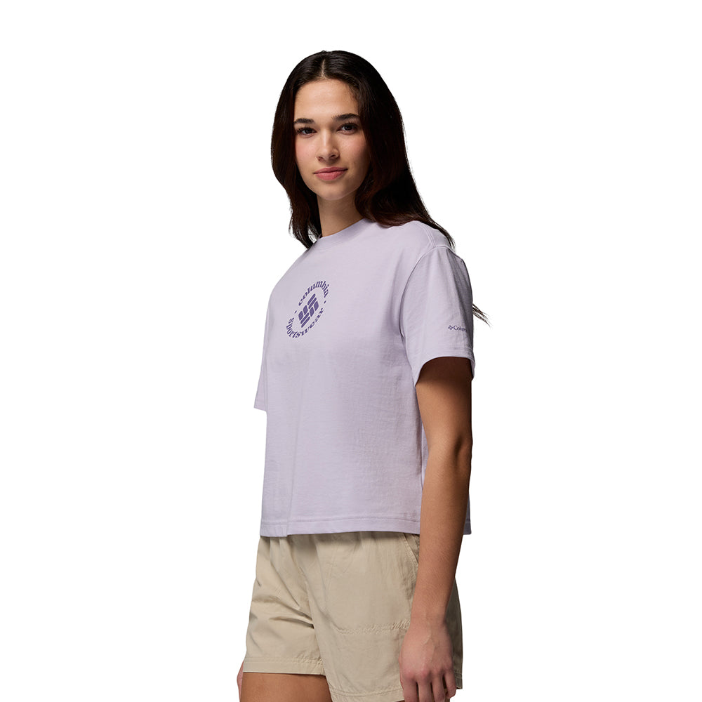 COLUMBIA Rolling Bend™ Graphic Relaxed Crop เสื้อยืดผู้หญิง