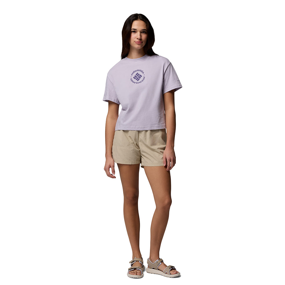 COLUMBIA Rolling Bend™ Graphic Relaxed Crop เสื้อยืดผู้หญิง