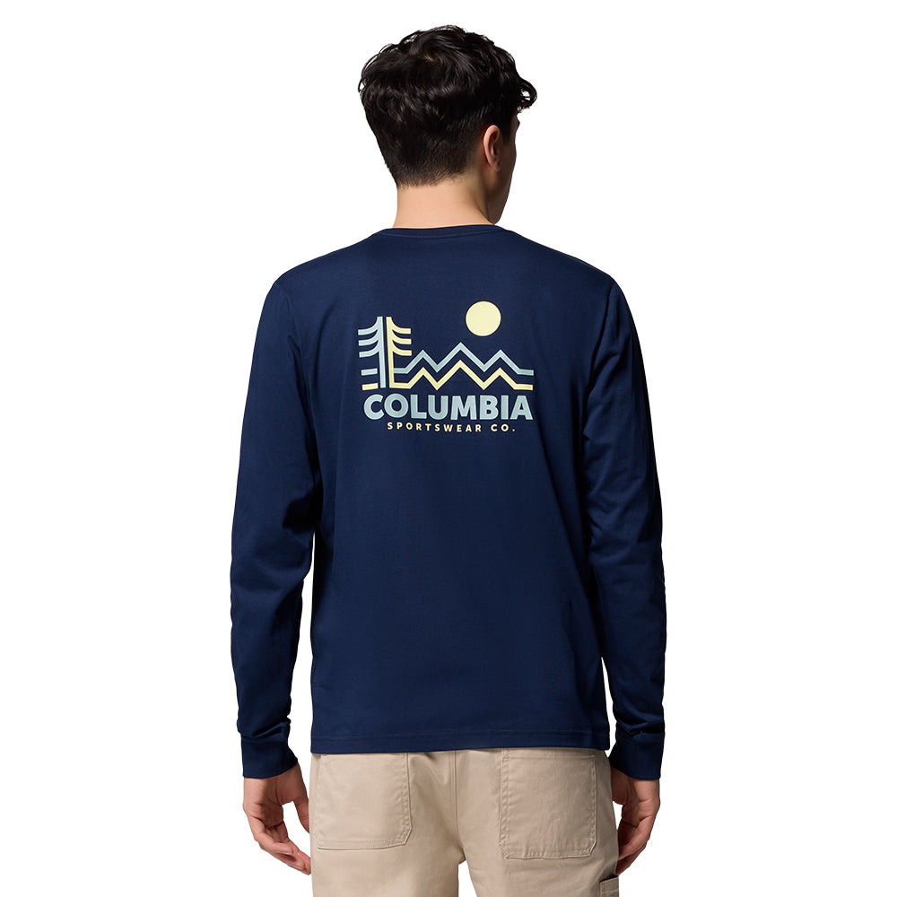 Maglia a maniche lunghe Columbia CSC Seasonal Logo Nero Maglia a maniche lunghe Columbia CSC Seasonal Logo Nero