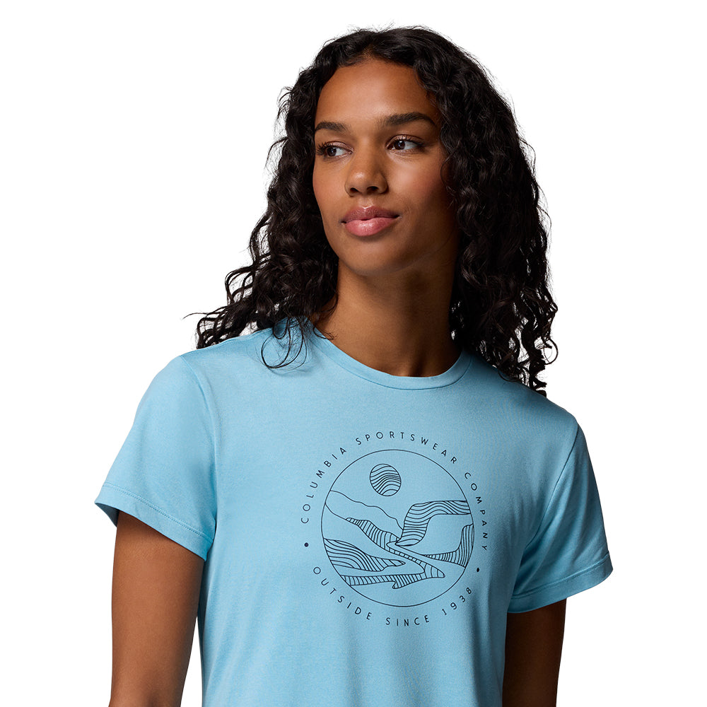 COLUMBIA Sloan Ridge™ Technical Graphic เสื้อยืดผู้หญิง