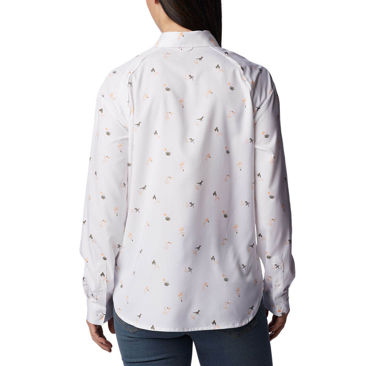 COLUMBIA Silver Ridge Utility Patterned Long Sleeve เสื้อเดินป่าผู้หญิง