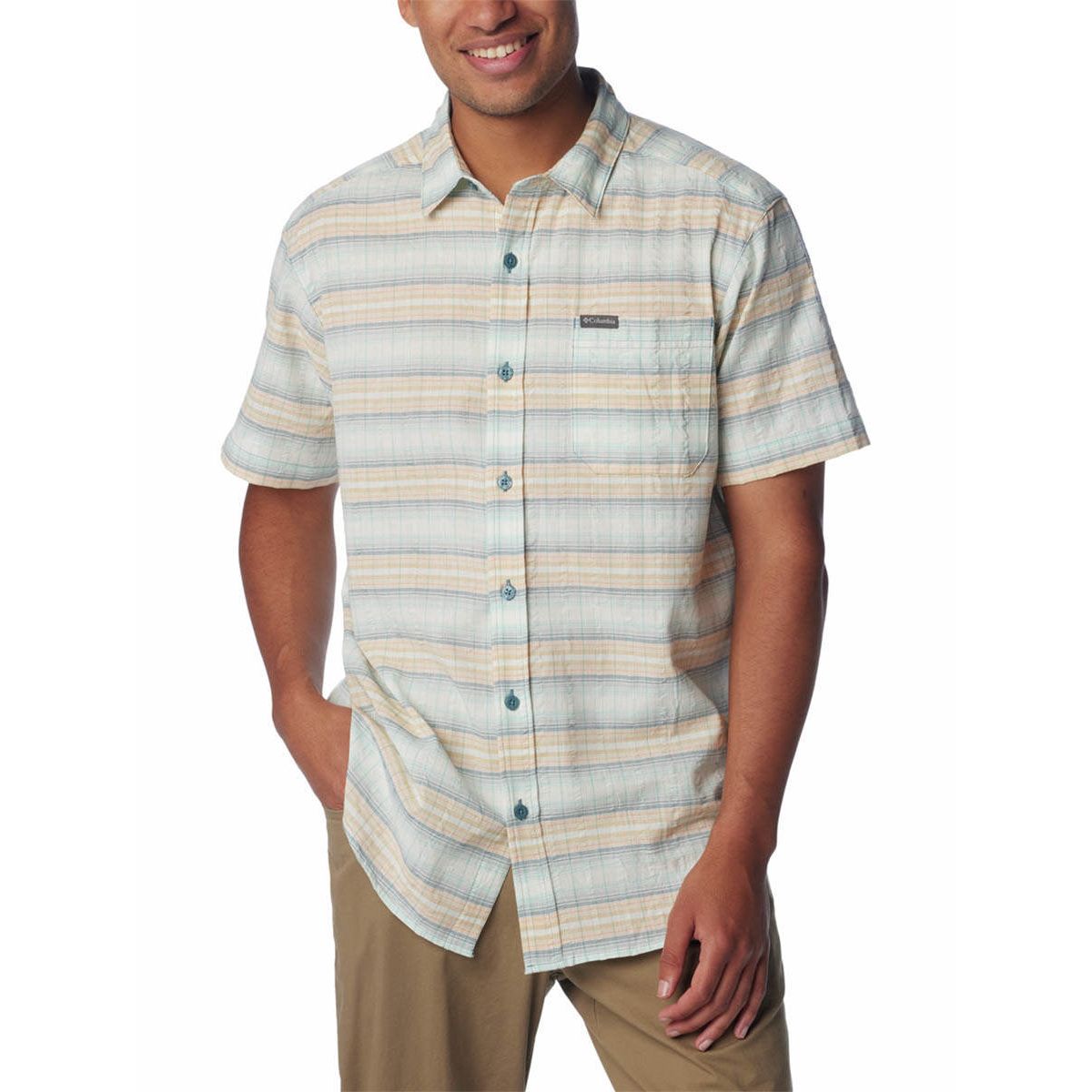 COLUMBIA Rapid Rivers™ Novelty Short Sleeve เสื้อเชิ้ตผู้ชาย