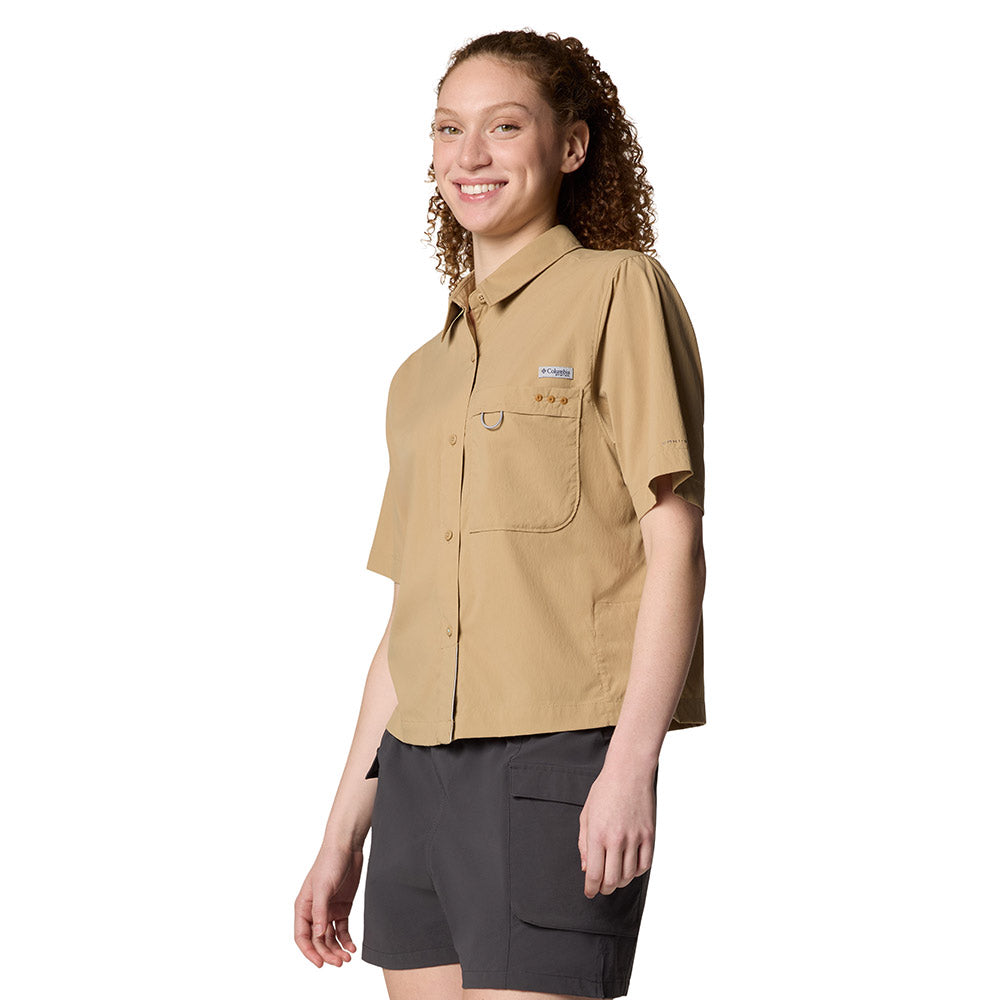 COLUMBIA PFG Wild Cast™ Short Sleeve เสื้อเชิ้ตผู้หญิง