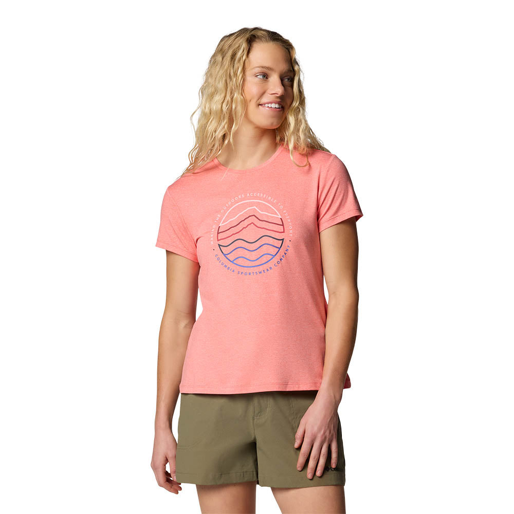 COLUMBIA Sloan Ridge™ Technical Graphic เสื้อยืดผู้หญิง