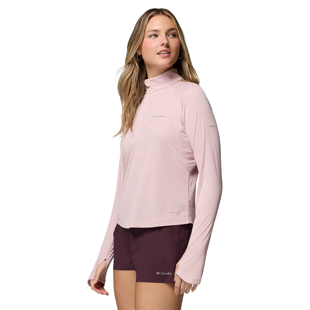 COLUMBIA Stealth Spring Long Sleeve Half Zip Women's Running T-Shirt