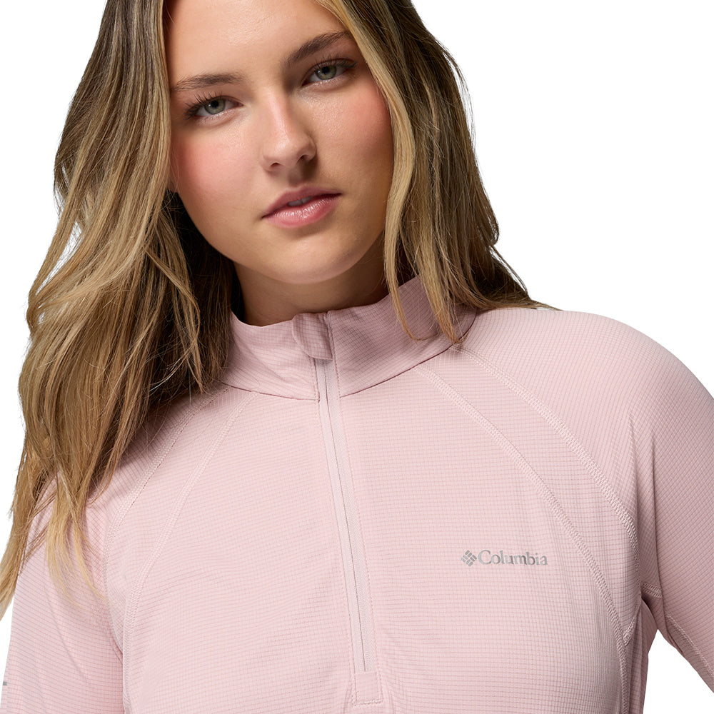 COLUMBIA Stealth Spring Long Sleeve Half Zip Women's Running T-Shirt
